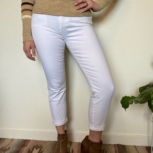 Joe’s Jeans White Cropped Skinny Jeans